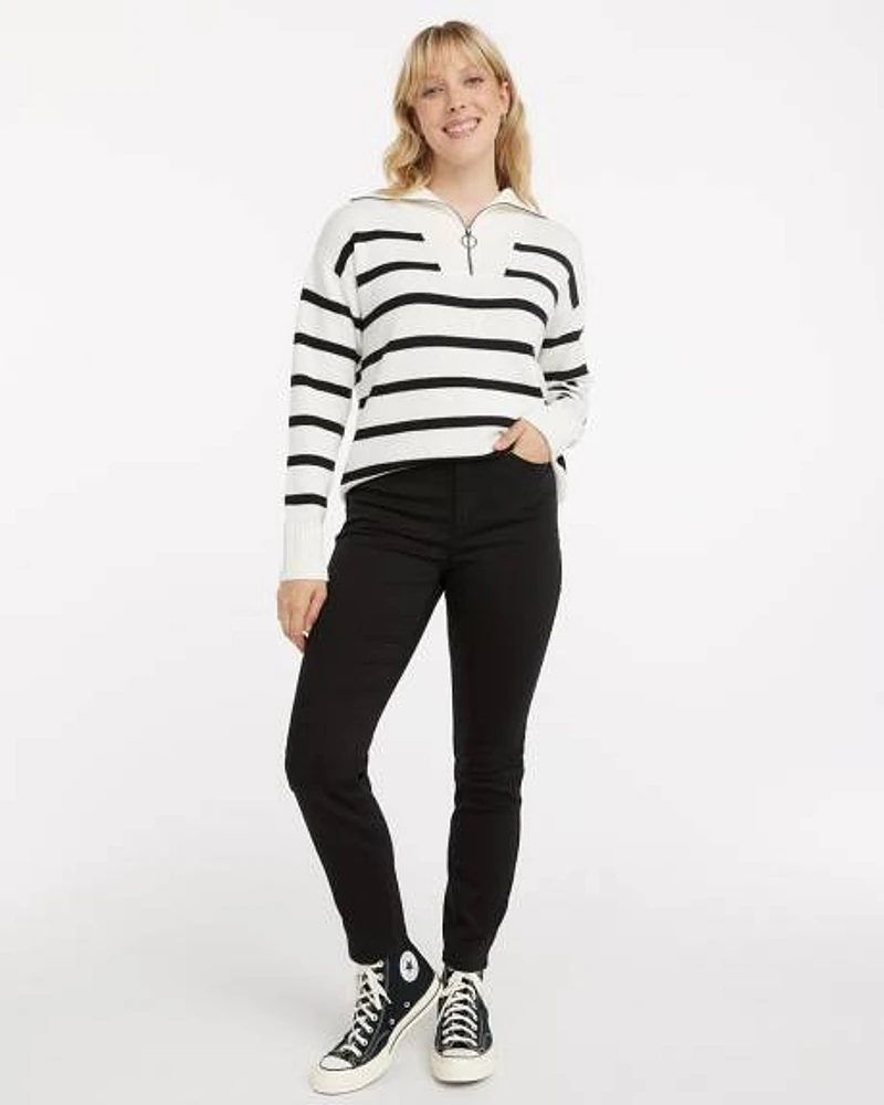 Jean à jambe skinny et taille haute