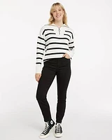 Jean à jambe skinny et taille haute