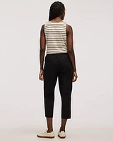 Poplin Capri Pants