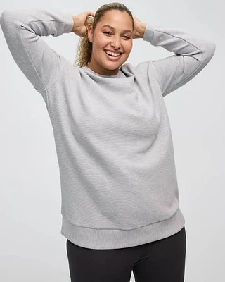 Long-Sleeve Crew-Neck Ottoman Tunic