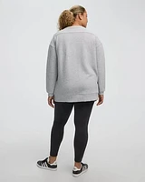 Long-Sleeve Crew-Neck Ottoman Tunic