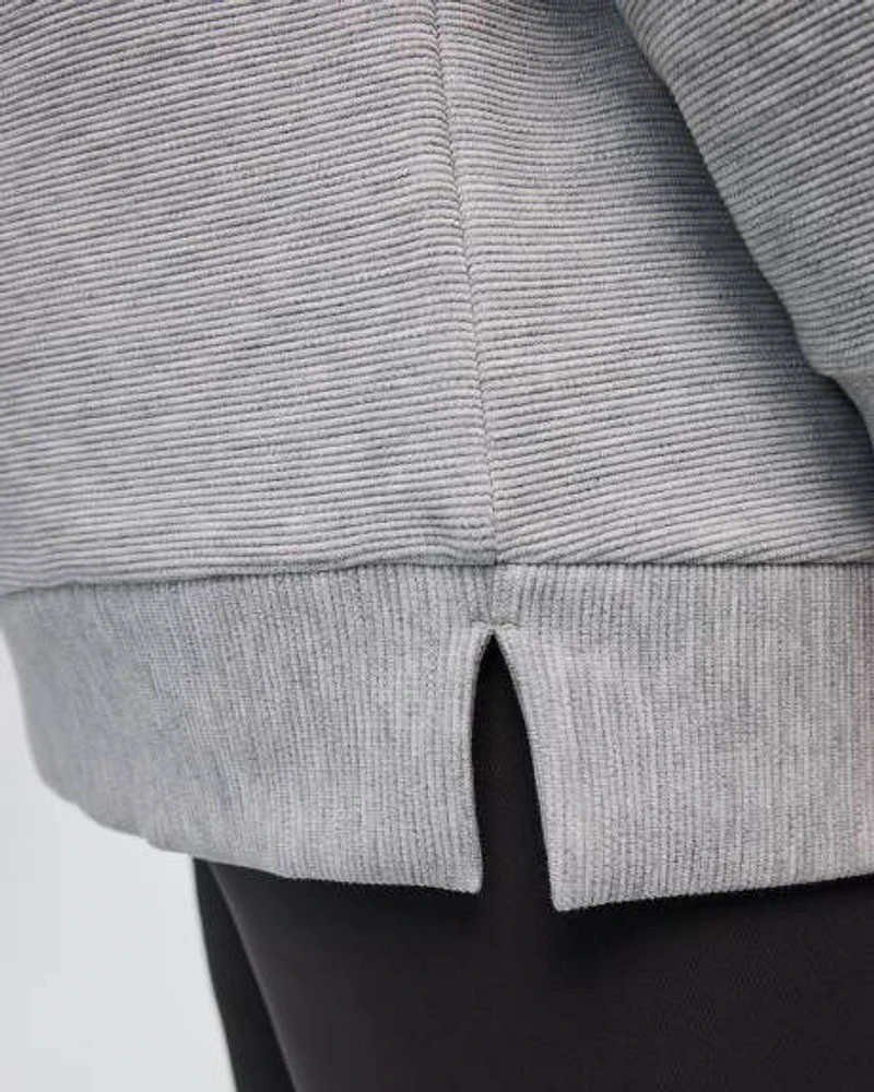 Long-Sleeve Crew-Neck Ottoman Tunic