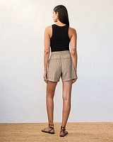 Striped Shorts with Drawstring