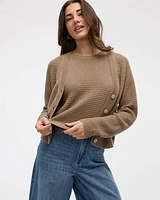 Crew-Neck Tank with Fancy Stitches