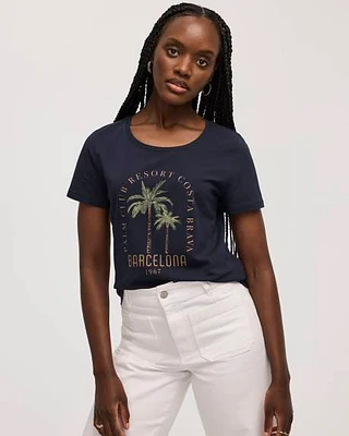 Scoop Neck Graphic T-Shirt