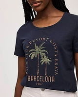 Scoop Neck Graphic T-Shirt