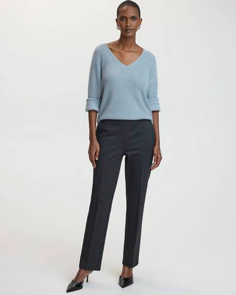 Straight-Leg High-Rise Pants