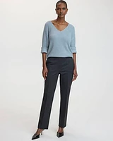 Straight-Leg High-Rise Pants