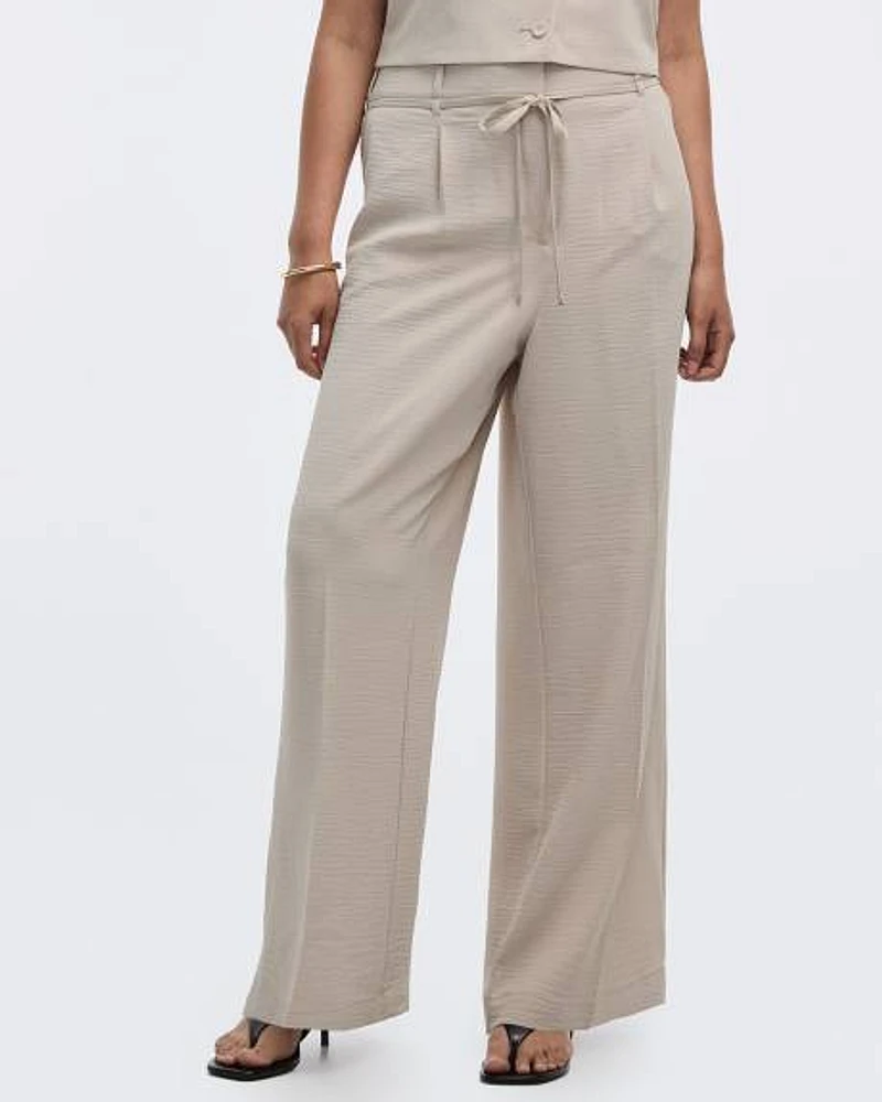 Pantalon à jambe large