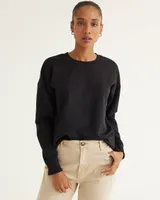 Recycled Polyester Crew-Neck Sweatshirt, R Essentials