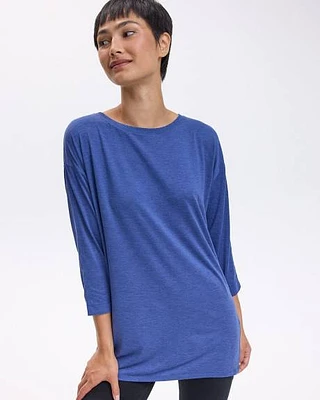 Long-Sleeve Crew-Neck Tunic