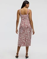Sleeveless V-Neck Midi Dress