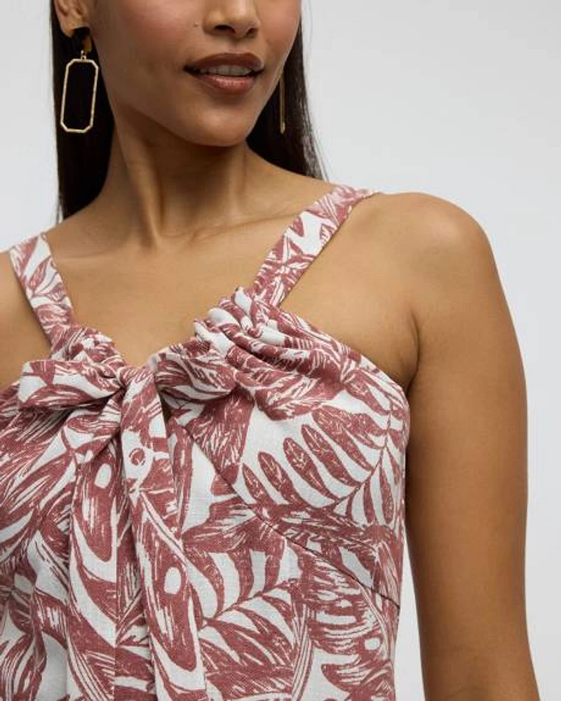 Sleeveless V-Neck Midi Dress