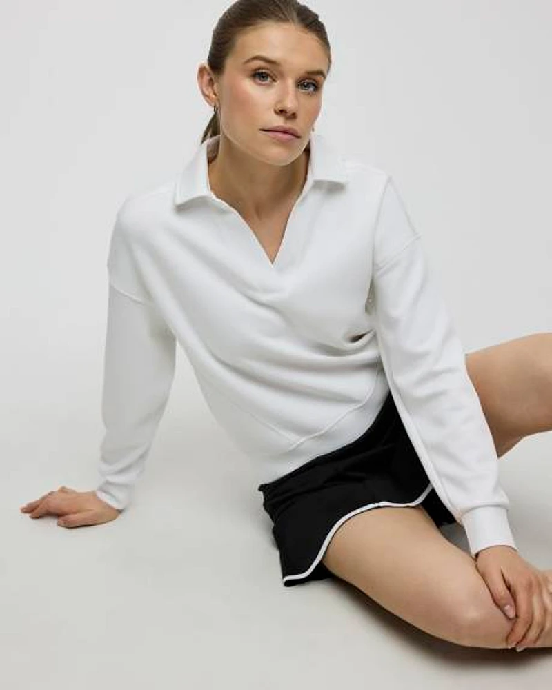 Neoprene Long-Sleeve Polo