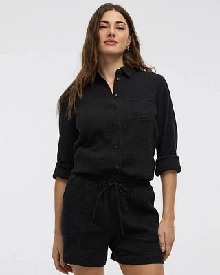 Cotton Shorts with Drawstring
