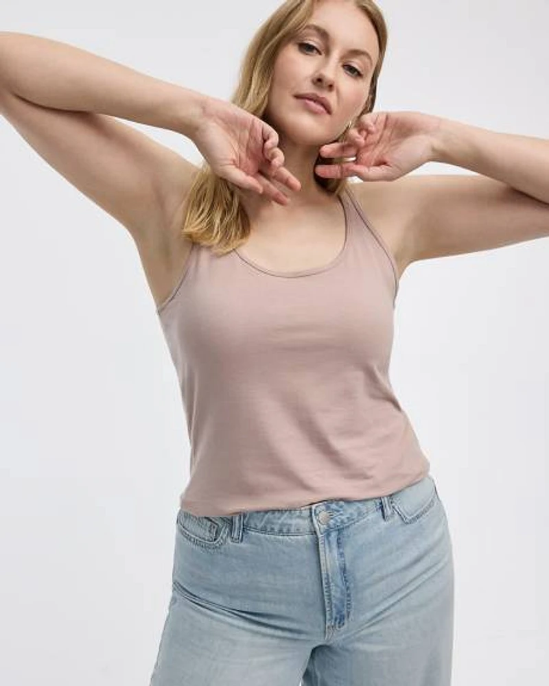 Camisole à col dégag