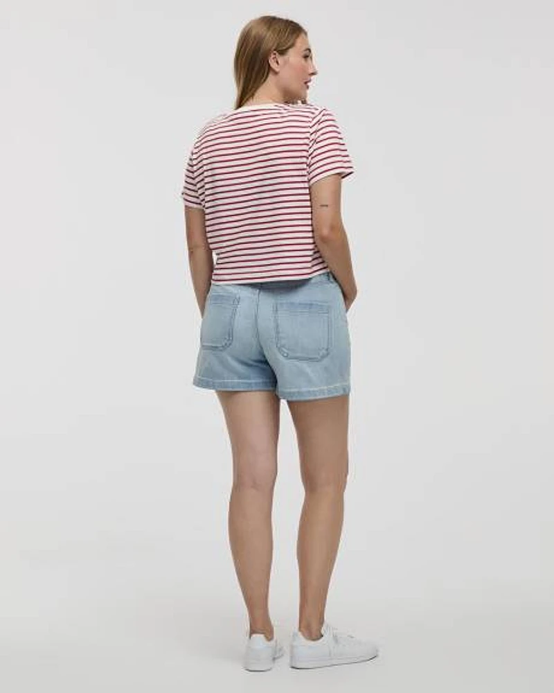 Striped Crew-Neck T-Shirt