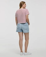 Striped Crew-Neck T-Shirt