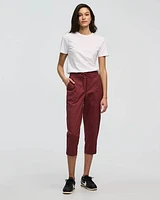 Poplin Capri Pants