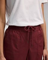 Poplin Capri Pants