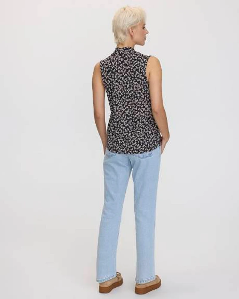 Sleeveless V-Neck Top
