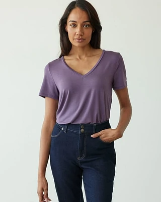 Short-Sleeve V-Neck Tee