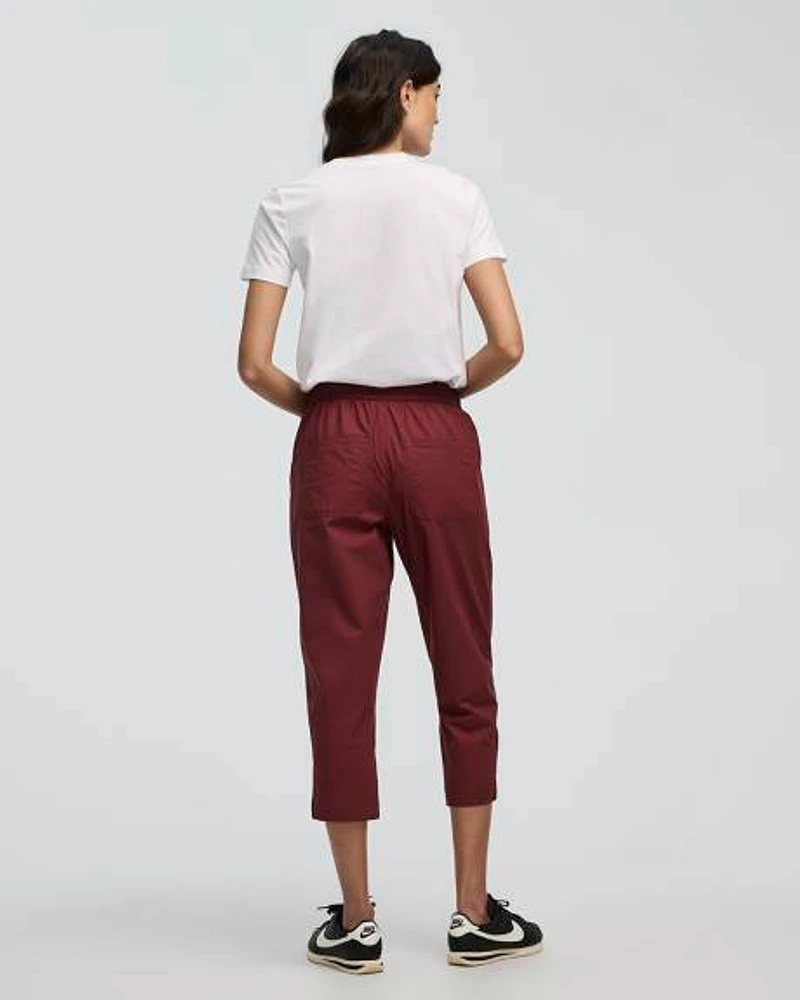 Poplin Capri Pants