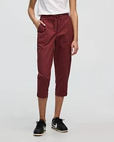 Poplin Capri Pants