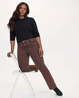 Straight-Leg Mid-Rise Jean