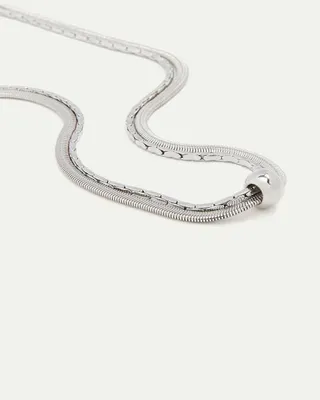 Double Snake Chain with Bead