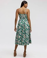 Robe maxi sans manches à encolure en coeur