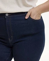 Jean à jambe évasée et taille mi-haute