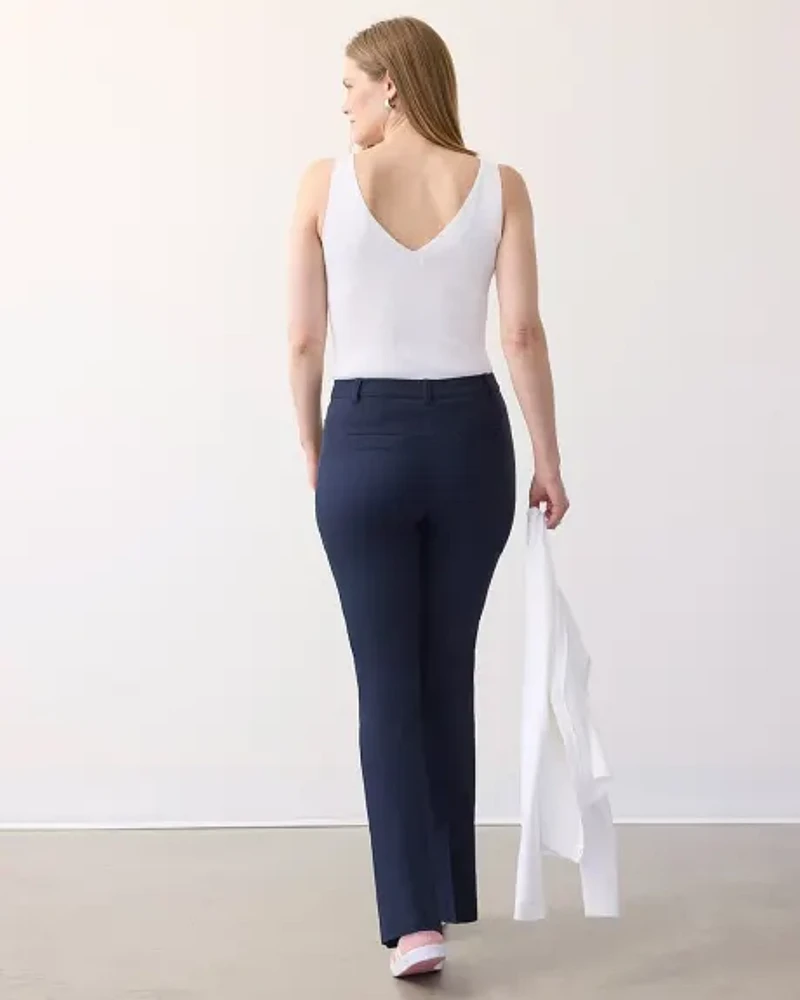 Straight-Leg High-Rise Pant