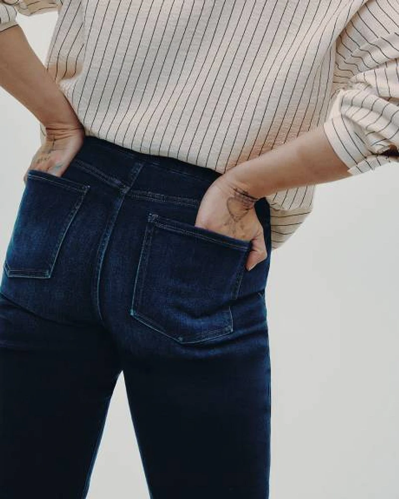 Straight-Leg Mid-Rise Jean