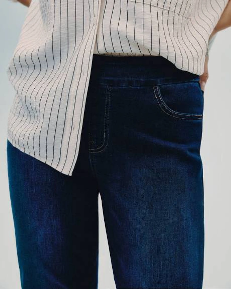 Straight-Leg Mid-Rise Jean