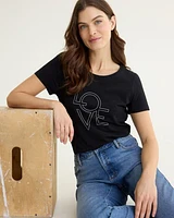 Scoop-Neck Cotton Tee