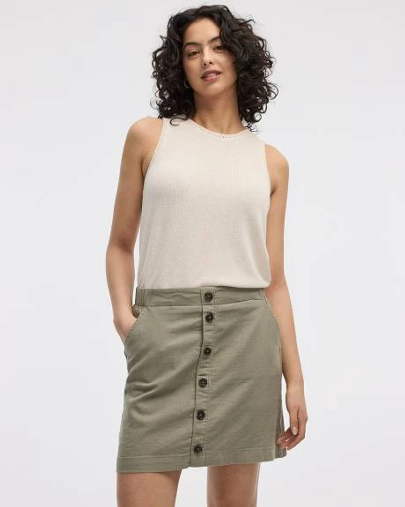 Linen Blend Skort