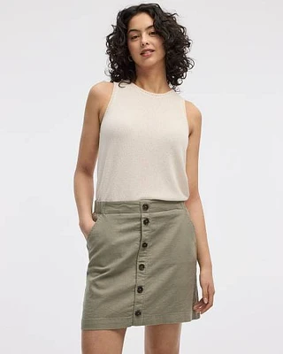 Linen Blend Skort