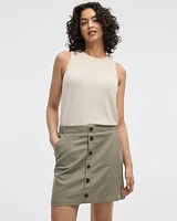 Linen Blend Skort