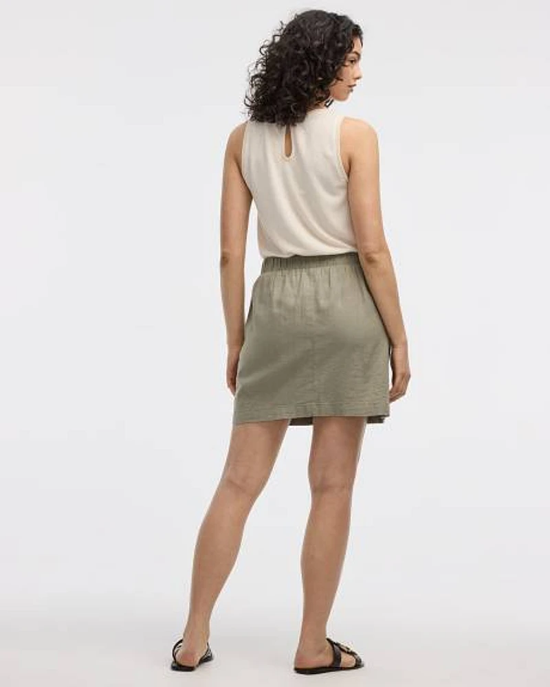 Linen Blend Skort
