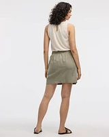 Linen Blend Skort