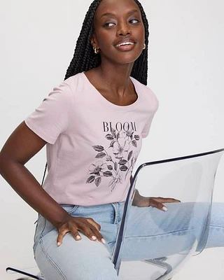 Scoop Neck Graphic T-Shirt