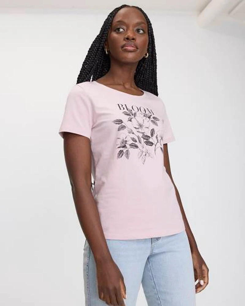 Scoop Neck Graphic T-Shirt