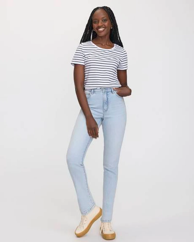 Slim-Leg High-Rise Jean