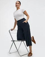 Stretch Pull-On Gaucho Pants