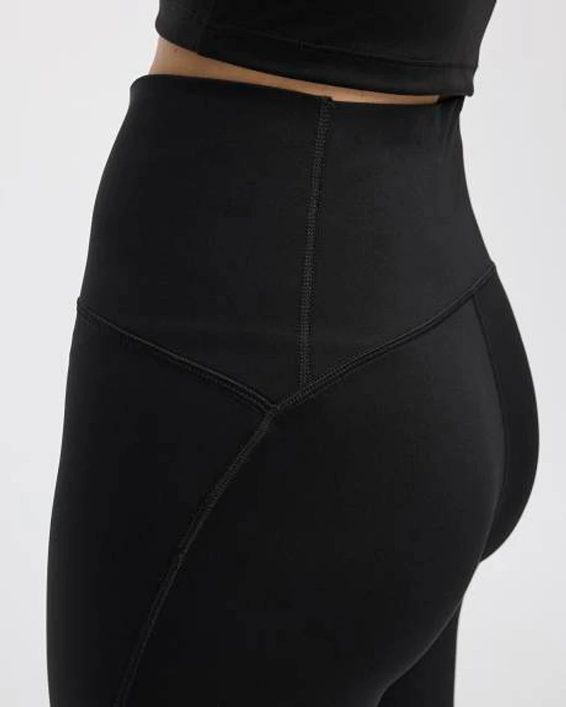 High-Rise Pulse Capri Legging with Compression Waistband