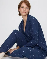 Long-Sleeve Top and Jogger Flannel Pyjama Set