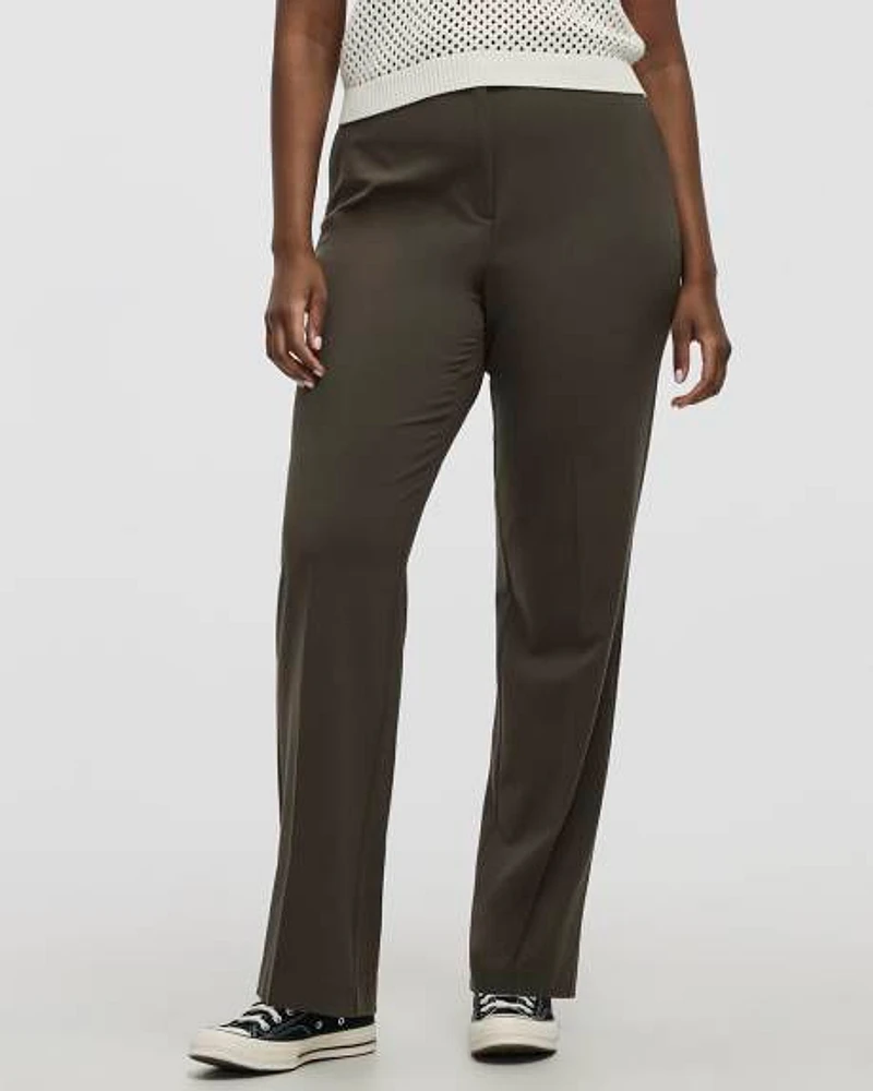 Straight-Leg High-Rise Pant