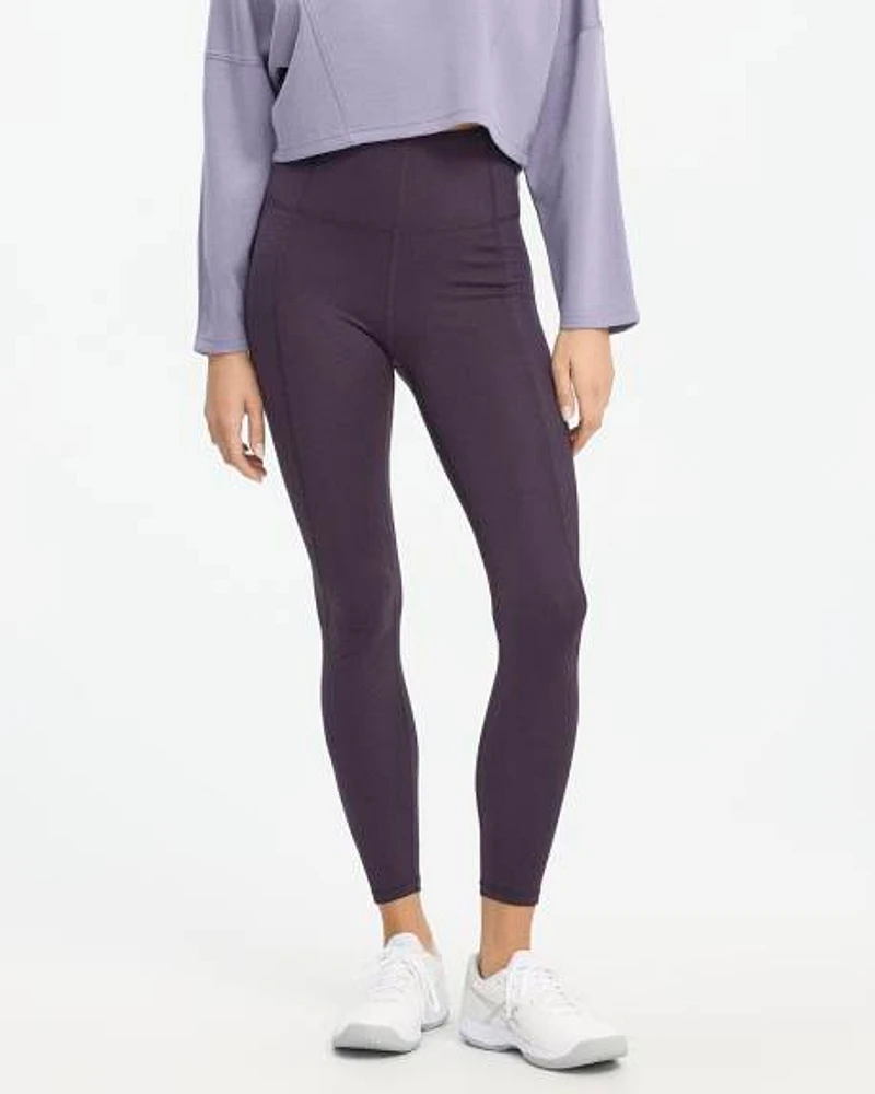 High-Rise Pulse Legging with Ribbed Inserts
