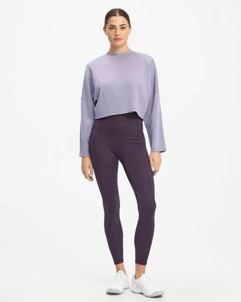 High-Rise Pulse Legging with Ribbed Inserts